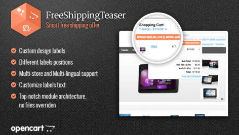 ماژول اپن کارت پیغام حمل و نقل رایگان