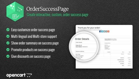 ماژول اپن کارت صفحه پرداخت موفق